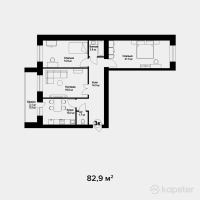 ЖК Dublin — 3-ком 82,9 м² (null)