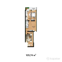 ЖК Жаксылык — 3-ком 105.7 м² (от 16,918,800 тг)