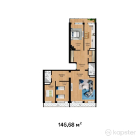 ЖК Жаксылык — 4-ком 146.7 м² (от 23,468,900 тг)