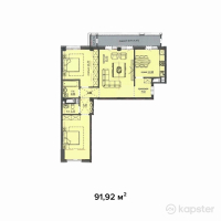 ЖК Аскер — 3-ком 91,9 м² (null)