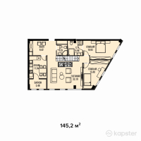 ЖК Golden Residence — 5-ком 145.2 м² (от 94,380,000 тг)