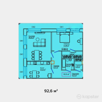 ЖК Адина — 2-ком 92,6 м² (null)