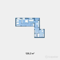 ЖК Dostyk — 4-ком 126.3 м² (от 42,339,000 тг)