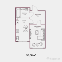 ЖК Garden City — 1-ком 30,1 м² (null)