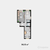 ЖК Asiya — 2-ком 96.2 м² (от 16,345,500 тг)