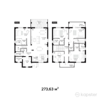 КГ Nova Village — 5-ком 273.6 м² (от 170,000,000 тг)