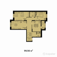 ЖК Яссауи — 3-ком 99.6 м² (от 40,321,800 тг)