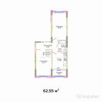 ЖК Kok-Tobe — 2-ком 62,6 м² (null)
