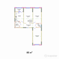 ЖК Kok-Tobe — 3-ком 85 м² (null)