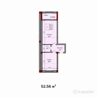 ЖК Eleven — 2-ком 52.6 м² (от 18,921,700 тг)