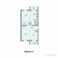 ЖК в мкрн Центральный, 59а — 3-ком 106,6 м² (null)