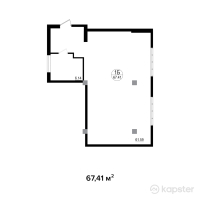 ЖК Ush Qonyr — 1-ком 67.4 м² (от 38,423,700 тг)