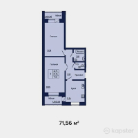 ЖК Baisanat — 2-ком 71,6 м² (null)