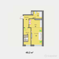 ЖК Alim — 2-ком 49,3 м² (null)