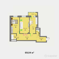 ЖК Alim — 2-ком 69 м² (null)