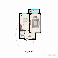 ЖК ZS Residence — 1-ком 53 м² (null)