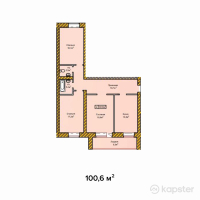 ЖК Болашак — 3-ком 100.6 м² (от 36,719,000 тг)