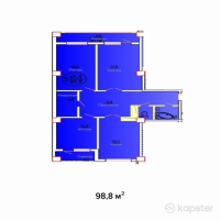 ЖК Махаббат — 3-ком 98,8 м² (null)