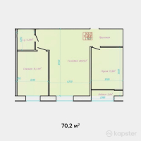ЖК Alash — 2-ком 70,2 м² (null)