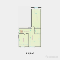 ЖК Alash — 2-ком 83,5 м² (null)