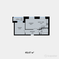 ЖК Anar — 2-ком 49.5 м² (от 20,035,350 тг)