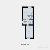 ЖК Anar — 2-ком 58.8 м² (от 22,634,150 тг)