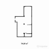 ЖК Azure — 2-ком 74.8 м² (от 32,093,490 тг)