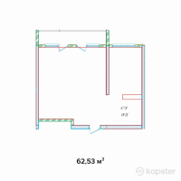 ЖК На Кассина — 2-ком 62,5 м² (null)