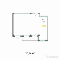 ЖК На Кассина — 3-ком 70,5 м² (null)