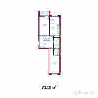 ЖК Safia — 2-ком 82.6 м² (от 31,797,150 тг)