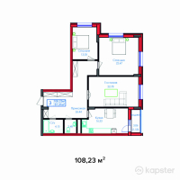 ЖК Safia — 3-ком 108.2 м² (от 41,668,550 тг)