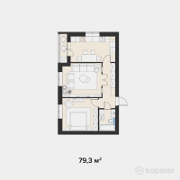 ЖК Марсель — 2-ком 79,3 м² (null)