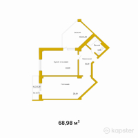 ЖК Versailles — 1-ком 69 м² (от 24,832,900 тг)