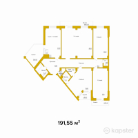 ЖК Versailles — 4-ком 191.6 м² (от 68,958,000 тг)