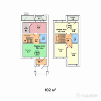 КГ Уркер — 5-ком 102 м² (от 40,800,000 тг)