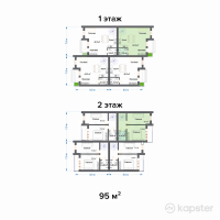 Таунхаусы Ivushka Family Resort — 3-ком 95 м² (от 38,000,000 тг)