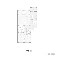 ЖК Lumiere — 3-ком 177.5 м² (от 239,625,000 тг)