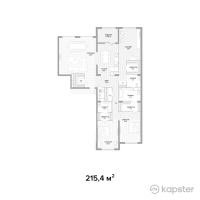 ЖК Lumiere — 4-ком 215.4 м² (от 290,790,000 тг)