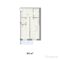 ЖК Koksai Юбилейный — 2-ком 91,1 м² (null)
