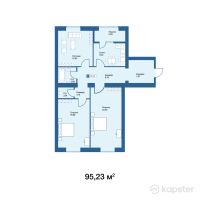 ЖК Yrys — 3-ком 95.2 м² (от 28,569,000 тг)