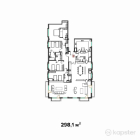 Клубный дом Abay — 5-ком 298.1 м² (от 281,704,500 тг)