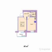 ЖК Safuan — 1-ком 41 м² (от 13,120,000 тг)