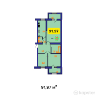 ЖК Береке — 3-ком 92 м² (null)
