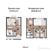 ЖК Belgravia Villas — 4-ком 174 м² (null)
