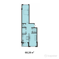 ЖК Jetisu Park — 2-ком 68.3 м² (от 30,043,200 тг)
