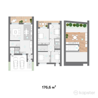 ЖК Serenity Park — 5-ком 176.6 м² (от 141,280,000 тг)