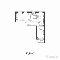ЖК Uly Dala — 3-ком 78 м² (null)