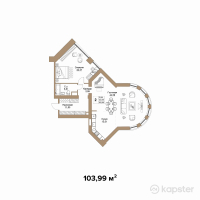 КД REGENT — 2-ком 104 м² (от 86,311,700 тг)