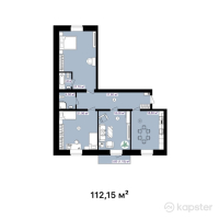 ЖК Амина — 3-ком 112,2 м² (null)