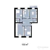 ЖК Амина — 4-ком 133 м² (null)